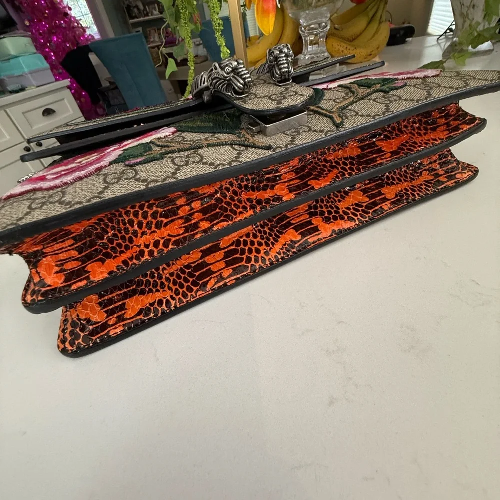 Gucci GG Supreme Medium Elton Dionysus Shoulder Elton Bag ~ EUC w/Dust Bag - Picture 7 of 16